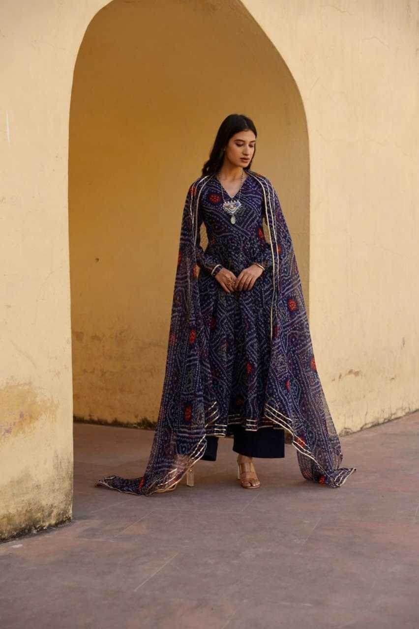 Delta Silk Gowns Western Wears Festive Collections With Dupatta - MYLUXURY LANE ENTERPRISE
